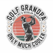 Golf Opa Net Als Een Gewone Opa (2) Sticker (Voorkant)