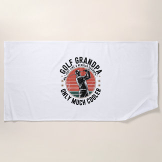 Golf Opa Net Als Een Gewone Opa (2) Strandlaken