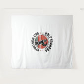 Golf Opa Net Als Een Gewone Opa (2) Wandkleed (Voorkant (horizontaal))