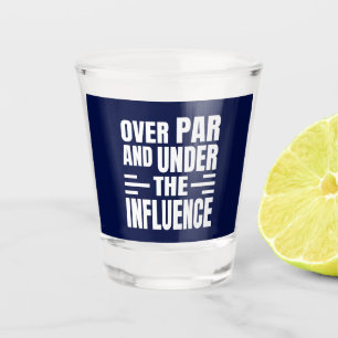 Golf over par shot glas