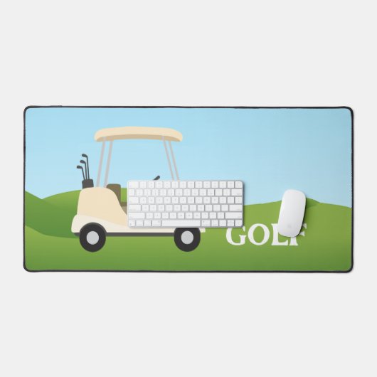 Golf Panier Design Desk Mat (Clavier et souris)