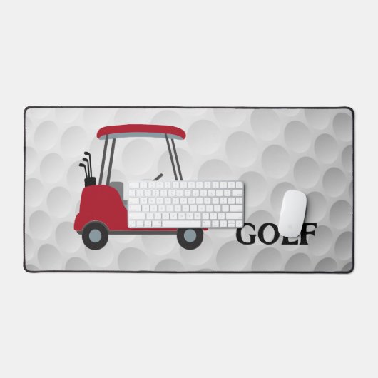 Golf Panier Design Desk Mat (Clavier et souris)