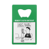 Golf Panier & Golf Dinner Cartoons. (Dos)
