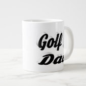 Golf Papa demi-texte Géant Café Mug (Devant droit)