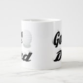 Golf Papa demi-texte Géant Café Mug (Devant)