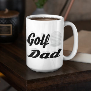 Golf Papa demi-texte Géant Café Mug