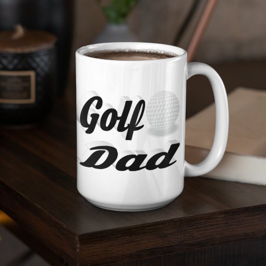 Golf Papa demi-texte Géant Café Mug