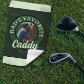 Golf Papa Favoriete Caddy Aangepaste naam Golfhanddoek