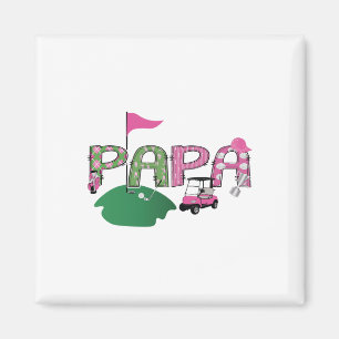 Golf Papa Hole in één golf 1e verjaardagsfeest Magneet