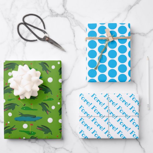 Golf — Papierplaat voor vulling van 3 vellen (Voorkant)