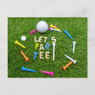 Golf Par invitation à la fête de golf