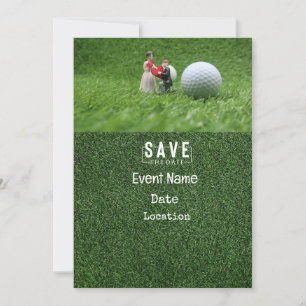 Golf Par invitation à la fête de golf