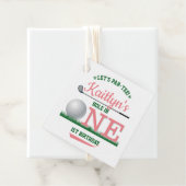 Golf PAR-T-SHIRT 1e verjaardag Bedankjes Labels (In situ)