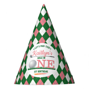 Golf PAR-T-SHIRT 1e verjaardag Feesthoedjes
