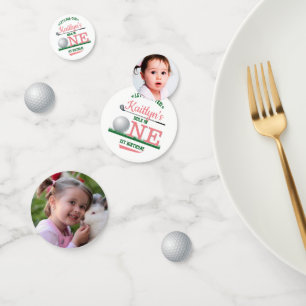 Golf PAR-T-SHIRT 1st Birthday Foto Confetti