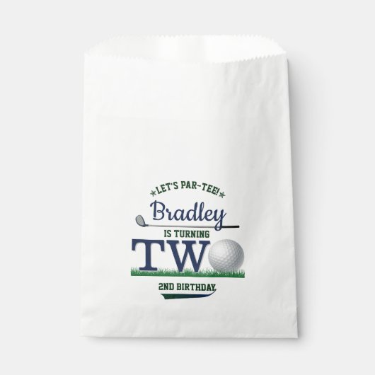 Golf PAR-T-SHIRT 2e verjaardag Bedankzakje (Voorkant)