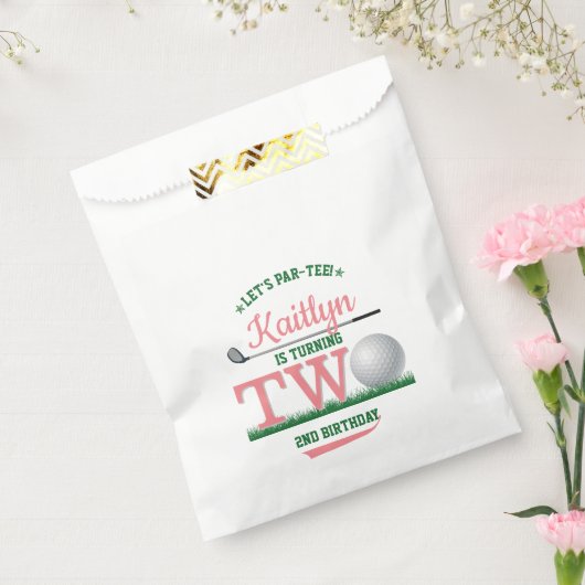 Golf PAR-T-SHIRT 2e verjaardag Bedankzakje (Gezegeld)