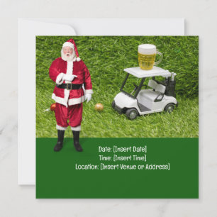 Golf Par t-shirt party Santa Claus Kerstmis Squad Save The Date