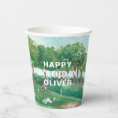 Golf Par-Tee | Gobelets en papier d'anniversaire (Recto)