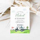 Golf Par Tee Invitation Anniversaire