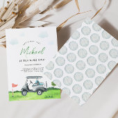 Golf Par Tee Invitation Anniversaire