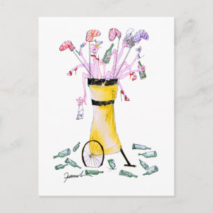 Golf party bag, tony fernandes briefkaart