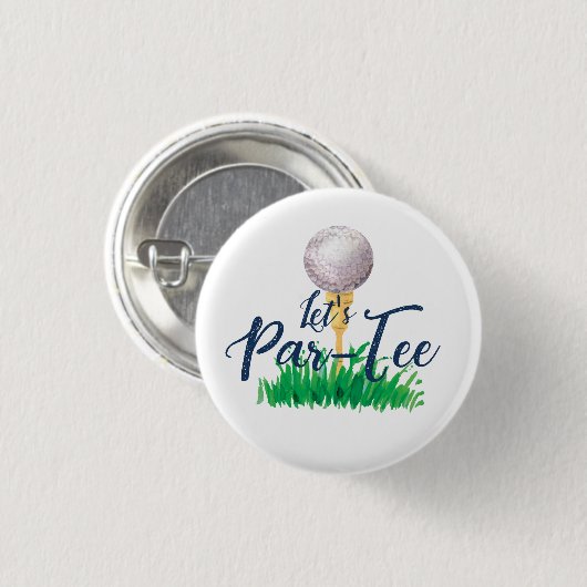 Golf Party Button (Voorkant /achterkant)