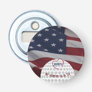 Golf Party Fun Golfer's Gift Button Flesopener
