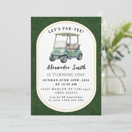 Golf Party Invitation (Debout devant)