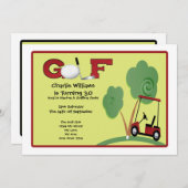 Golf Party Kaart (Voorkant / Achterkant)