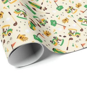 Golf Pattern Cadeaupapier