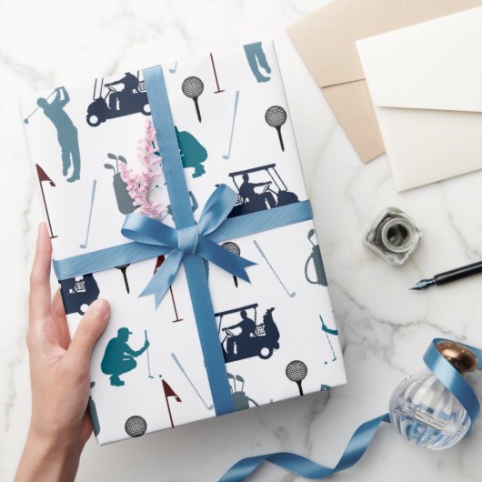 Golf Pattern Cadeaupapier (Geschenken)