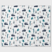 Golf Pattern Cadeaupapier (Vlak)
