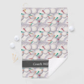 Golf Pattern Personalized Golfhanddoek (Insitu)