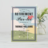 Golf Pensioen Feest Kaart (Staand voorkant)