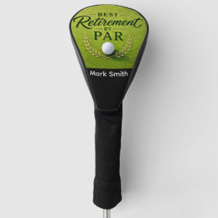 GOLF PENSIOEN voor Golfer op groen gras Golfheadcover