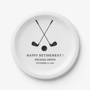 Golf Pensioenfeestje Papieren Bordje