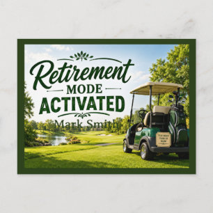 GOLF PENSIOENPARTY op de green Briefkaart