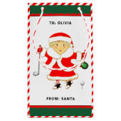 Golf personnalisé Noël Vacances Petit sac cadeau (Dos)