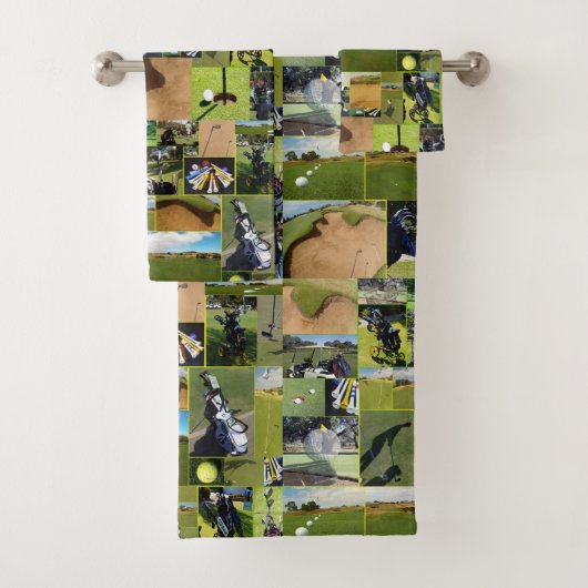 Golf Photo Collage Bad Handdoek (Insitu)