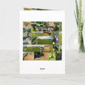 Golf Photo Collage, Funny Birthday Kaart (Achterkant)