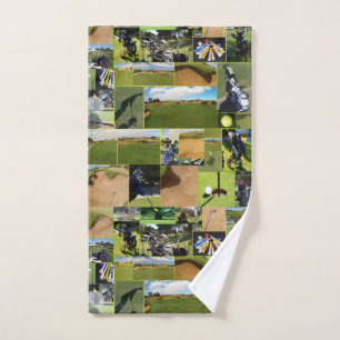 Golf Photo Collage Handdoek