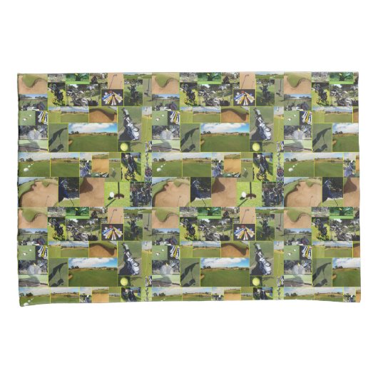 Golf Photo Collage Kussensloop (Voorkant-Rechts)