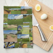 Golf Photo Collage, Serviette de thé (Quart Plié)