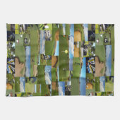 Golf Photo Collage, Serviette de thé (Horizontal)