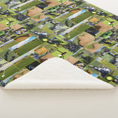 Golf Photo Collage Sherpa Deken (3/4)