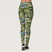 Golf, Photo Collarge, Dames Leggings (Dos)