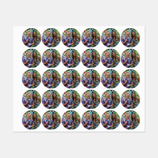 Golf Photo Customize Personalize Labels (Vel)