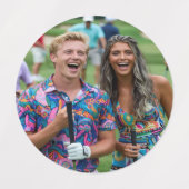 Golf Photo Customize Personalize Labels (Design 1)