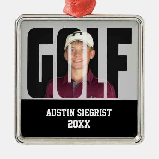 Golf Photo Keepomwille Metalen Ornament (Voorkant)